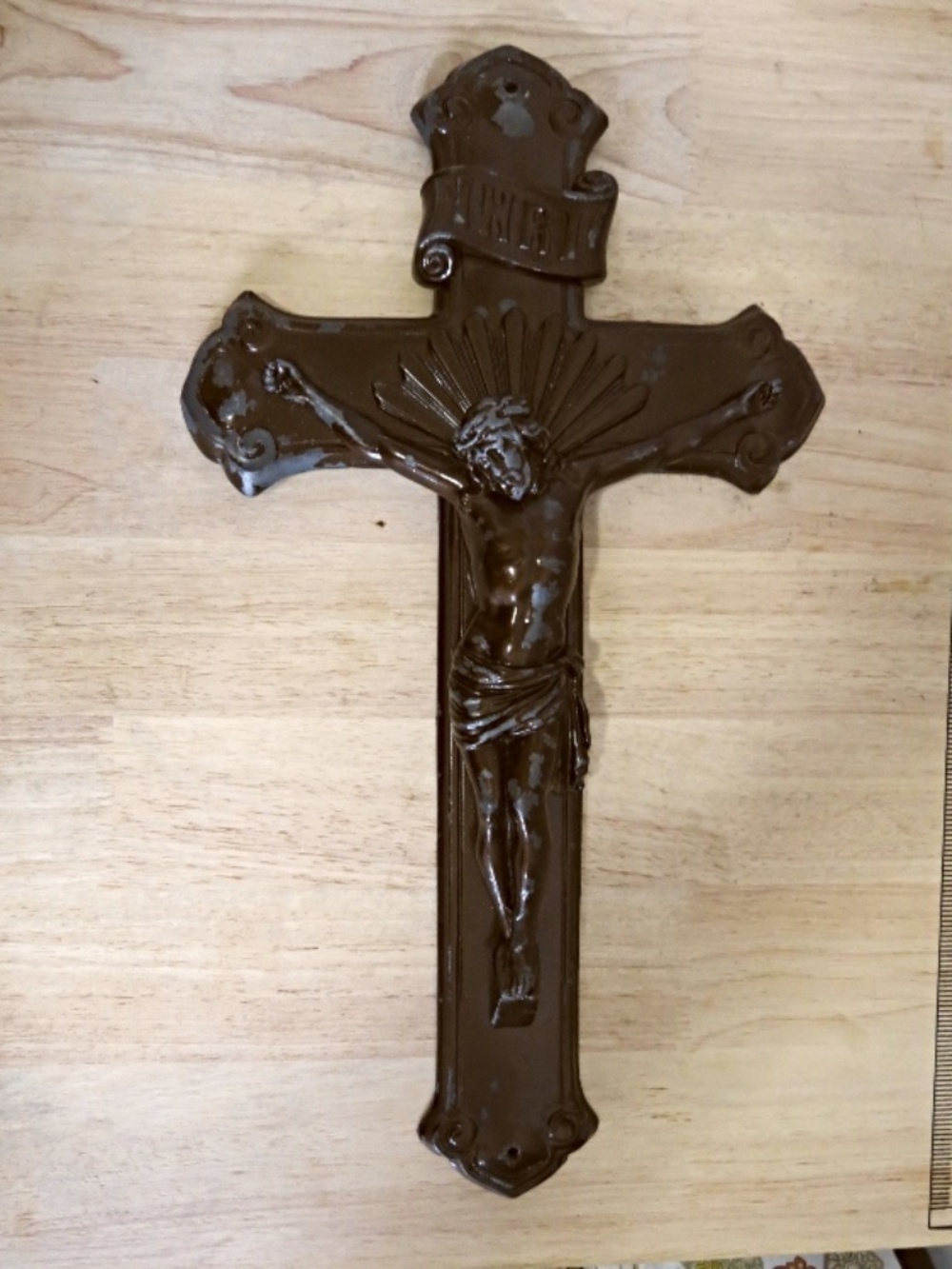 Vintage Heavy Metal Crucifix / Cross 4.5 lbs